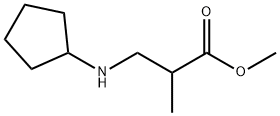 methyl 3-(cyclopentylamino)-2-methylpropanoate Struktur