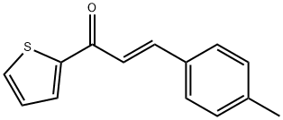 (2E)-3-(4-methylphenyl)-1-(thiophen-2-yl)prop-2-en-1-one Struktur