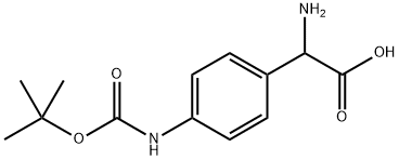 DL-4-Amino(Boc)-Phenylglycine Struktur