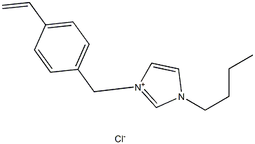 1H-Imidazolium, 1-butyl-3-[(4-ethenylphenyl)methyl]-, chloride Struktur