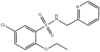 5-chloro-2-ethoxy-N-(pyridin-2-ylmethyl)benzenesulfonamide Struktur