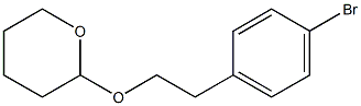 2H-Pyran, 2-[2-(4-bromophenyl)ethoxy]tetrahydro- Struktur