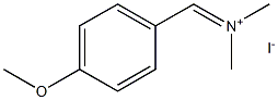 Methanaminium, N-[(4-methoxyphenyl)methylene]-N-methyl-, iodide Struktur