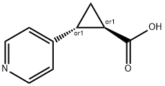 TRANS-2-(PYRIDIN-4-YL)CYCLOPROPANECARBOXYLIC ACID Struktur