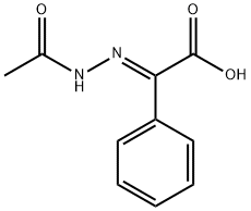 2-(2-乙酰肼亞基)-2-苯基乙酸, 80238-38-6, 結(jié)構(gòu)式