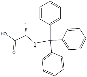 L-Alanine, N-(triphenylmethyl)- Struktur