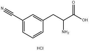 DL-3-Cyanophenylalanine Struktur