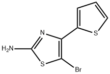 5-bromo-4-(thiophen-2-yl)thiazol-2-amine Struktur