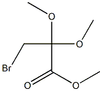 3-Bromo-2,2-dimethoxy-propionic acid methyl ester Struktur