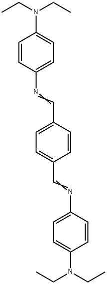 N4,N4'-[1,4-phenylenedi(methylylidene)]bis(N,N-diethyl-1,4-benzenediamine) Struktur