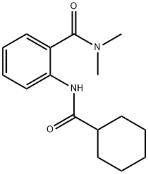 2-(cyclohexanecarbonylamino)-N,N-dimethylbenzamide Struktur