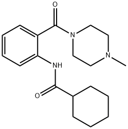 N-[2-(4-methylpiperazine-1-carbonyl)phenyl]cyclohexanecarboxamide Struktur