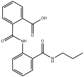 2-[({2-[(propylamino)carbonyl]phenyl}amino)carbonyl]benzoic acid Struktur