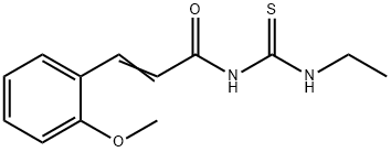 (E)-N-(ethylcarbamothioyl)-3-(2-methoxyphenyl)prop-2-enamide Struktur