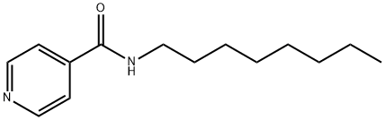 4-Pyridinecarboxamide, N-octyl- Struktur