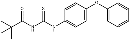 2,2-dimethyl-N-{[(4-phenoxyphenyl)amino]carbonothioyl}propanamide Struktur