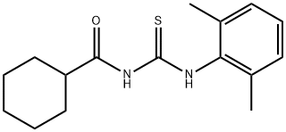 N-{[(2,6-dimethylphenyl)amino]carbonothioyl}cyclohexanecarboxamide Struktur