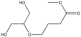 Butanoic acid, 4-[2-hydroxy-1-(hydroxymethyl)ethoxy]-, methyl ester Struktur