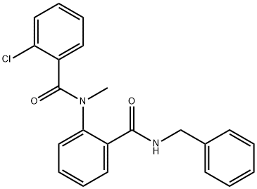 N-{2-[(benzylamino)carbonyl]phenyl}-2-chloro-N-methylbenzamide Struktur