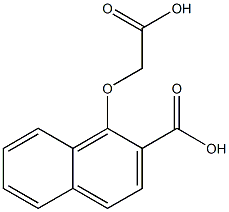 2-Naphthalenecarboxylic acid, 1-(carboxymethoxy)- Struktur