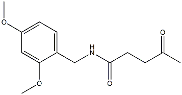 Pentanamide, N-[(2,4-dimethoxyphenyl)methyl]-4-oxo- Struktur