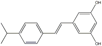 1,3-Benzenediol, 5-[(1E)-2-[4-(1-methylethyl)phenyl]ethenyl]- Struktur