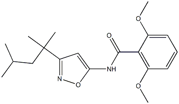 Benzamide, 2,6-dimethoxy-N-[3-(1,1,3-trimethylbutyl)-5-isoxazolyl]- Struktur