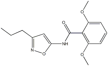 Benzamide, 2,6-dimethoxy-N-(3-propyl-5-isoxazolyl)- Struktur