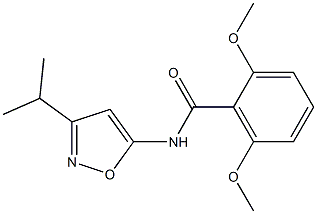 Benzamide, 2,6-dimethoxy-N-[3-(1-methylethyl)-5-isoxazolyl]- Struktur