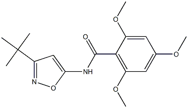 Benzamide, N-[3-(1,1-dimethylethyl)-5-isoxazolyl]-2,4,6-trimethoxy- Struktur