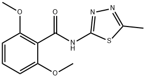 Benzamide, 2,6-dimethoxy-N-(5-methyl-1,3,4-thiadiazol-2-yl)- Struktur