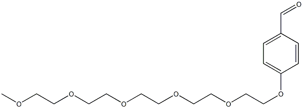 Benzaldehyde, 4-(3,6,9,12,15-pentaoxahexadec-1-yloxy)- Struktur