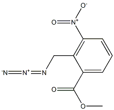 Benzoic acid, 2-(azidomethyl)-3-nitro-, methyl ester Struktur