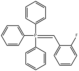 [(2-fluorophenyl)methylidene]triphenyl--phosphane Struktur