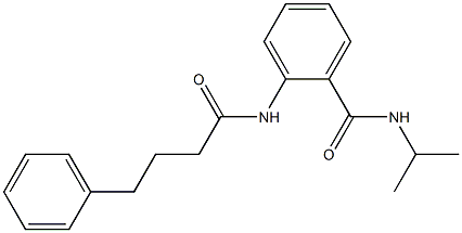 2-(4-phenylbutanoylamino)-N-propan-2-ylbenzamide Struktur