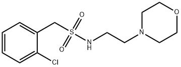 1-(2-chlorophenyl)-N-[2-(morpholin-4-yl)ethyl]methanesulfonamide Struktur