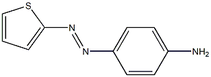 Benzenamine, 4-(2-thienylazo)- Struktur