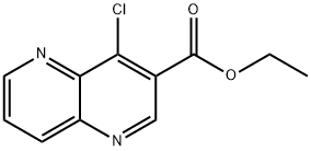 4-Chloro-[1,5]naphthyridine-3-carboxylic acid ethyl ester Struktur