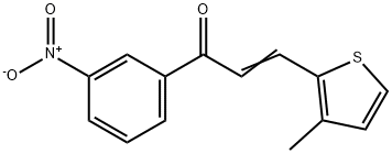 (2E)-3-(3-methylthiophen-2-yl)-1-(3-nitrophenyl)prop-2-en-1-one Struktur