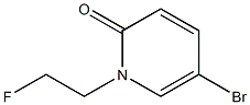 2(1H)-Pyridinone, 5-bromo-1-(2-fluoroethyl)- Struktur