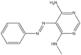 4,6-Pyrimidinediamine, N-methyl-5-(phenylazo)- Struktur