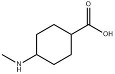 Cyclohexanecarboxylic acid, 4-(methylamino)- Struktur