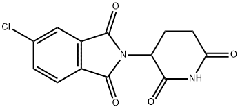 1H-Isoindole-1,3(2H)-dione, 5-chloro-2-(2,6-dioxo-3-piperidinyl)- Struktur