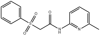 N-(6-methylpyridin-2-yl)-2-(phenylsulfonyl)acetamide Struktur