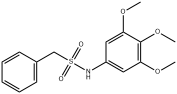 1-phenyl-N-(3,4,5-trimethoxyphenyl)methanesulfonamide Struktur