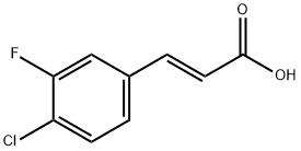 4-Chloro-3-fluorocinnamic acid Struktur