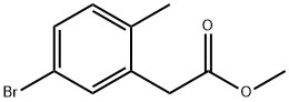 methyl 2-(5-bromo-2-methylphenyl)acetate Struktur