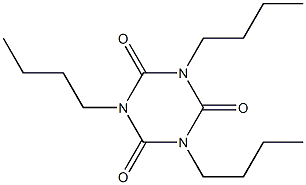 1,3,5-Triazine-2,4,6(1H,3H,5H)-trione, 1,3,5-tributyl- Struktur