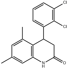 4-(2,3-dichlorophenyl)-5,7-dimethyl-3,4-dihydro-1H-quinolin-2-one Struktur