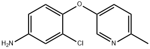 3-chloro-4-((6-methylpyridin-3-yl)oxy)aniline Struktur